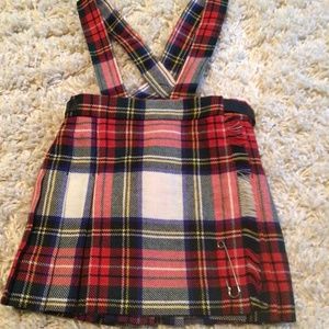 Plaid Skirt, Sz 2 yrs,  Red Plaid, Imported